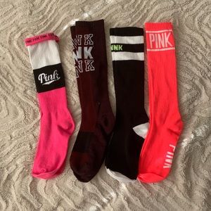 Pink socks 4 pairs